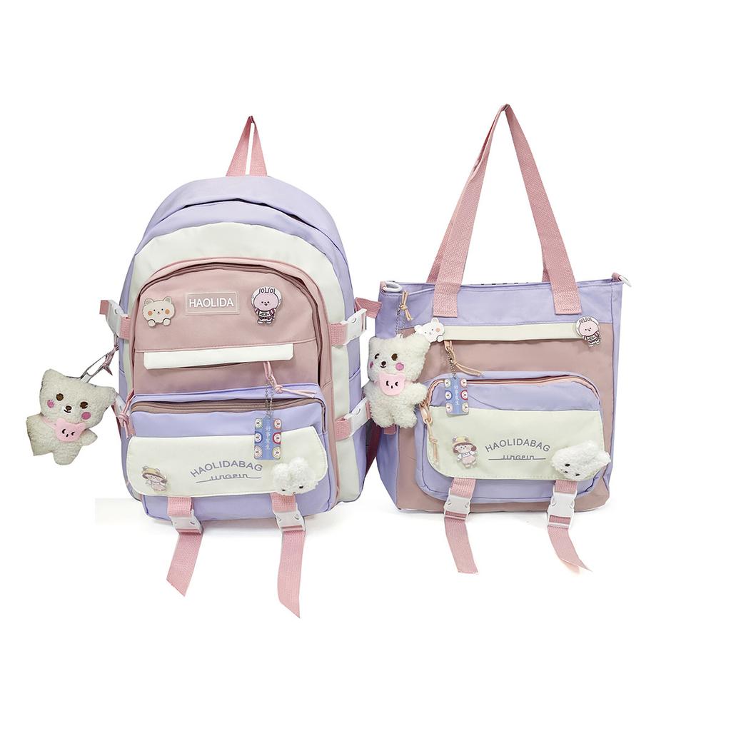 Schoolbag1011 New Middle School College Student Schoolbag Female Large Capacity Primary School Backpack New Backpack