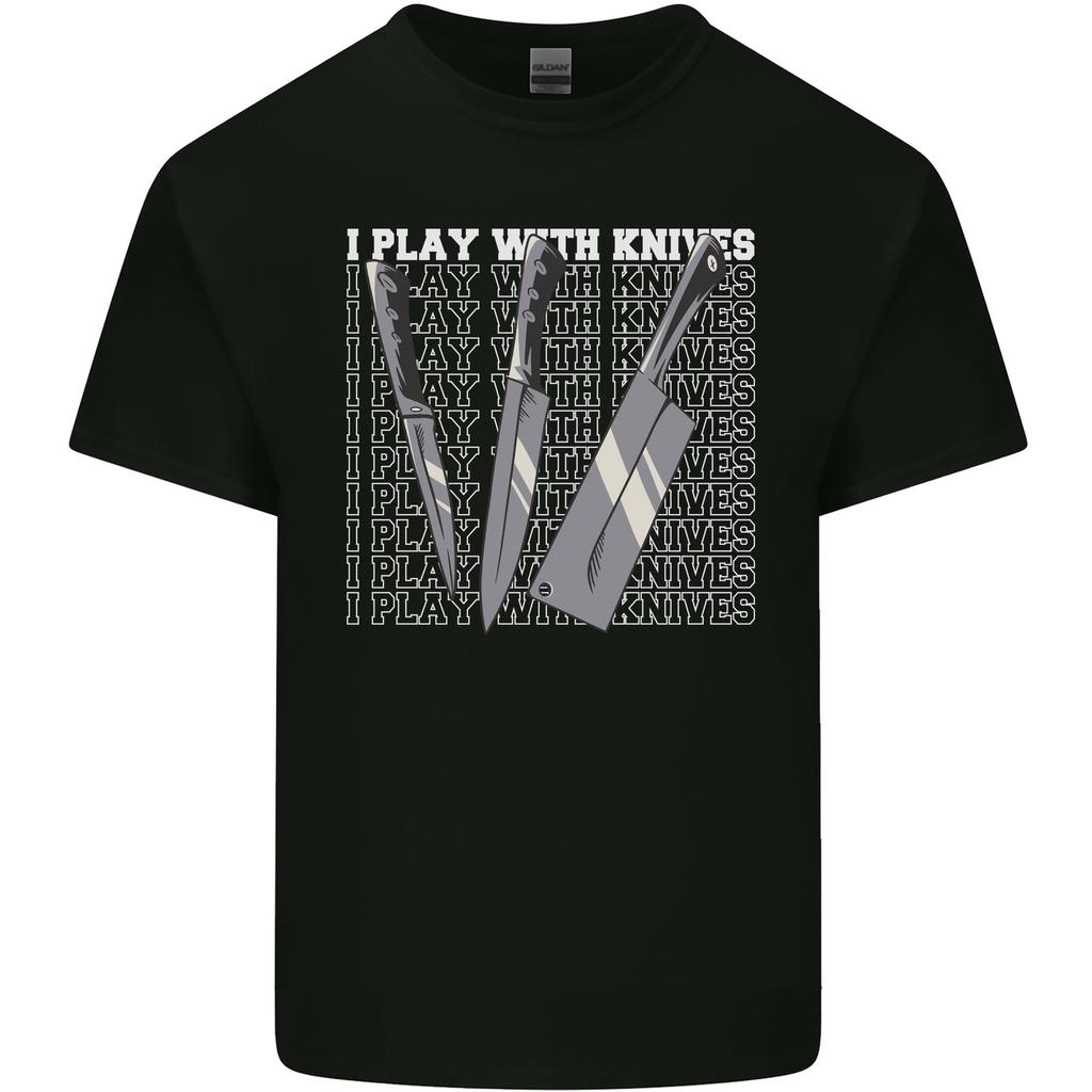 Chef I Play With Knives Unisexs Light Cotton TShirt