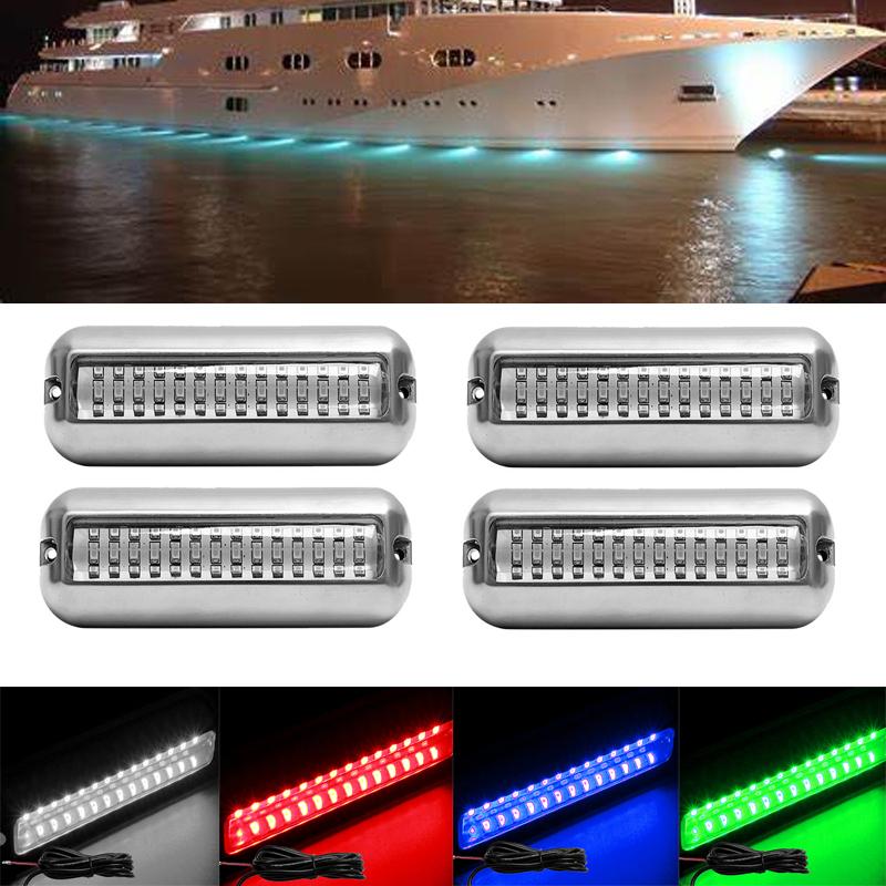 2Pcs 42 Led Waterproof Marine Boat Signal Led Light Underwater Pontoon Transom Lamp Yacht Cabin Deck Tail Lights Accessories