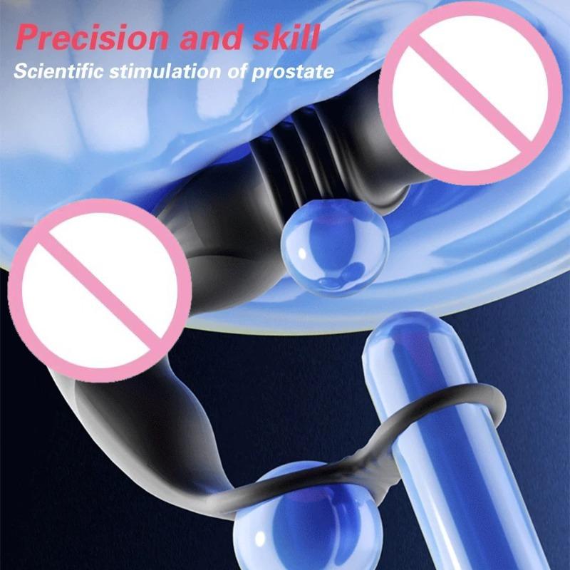 Bluetooth APP-Controlled Thrusting Prostate Massager for Men – Wireless Remote Anal Vibrator & Butt Plug