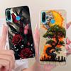 Transparent For Huawei P30 Lite Case Cover Cute Cat Fashion Butterfly Funny Painted Casing MAR-L01A MAR-L21A MAR-LX1A