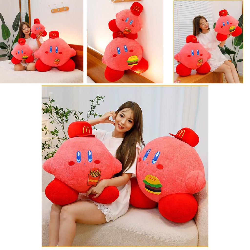Adorable Pink Plush Toy Featuring Kirby Character Design Perfect For Collectors And Kids