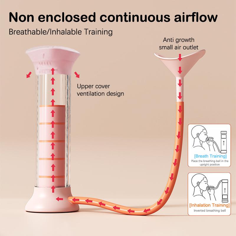 Adjustable Diaphragm Breathing Dumbbell Trainer With Counter Abdominal Muscle Trainer Deep Breathing Exercise Lung Capacity