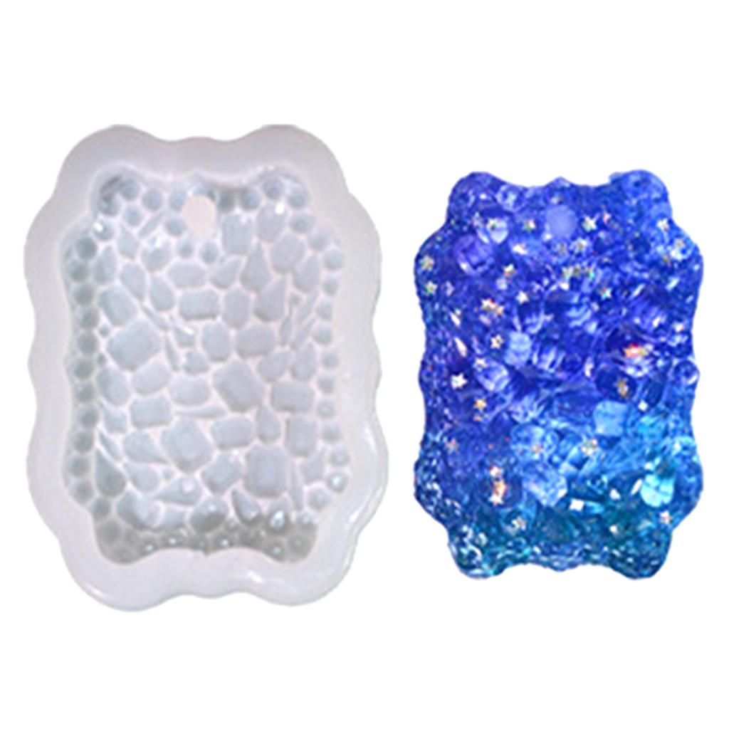 1Pc/9Pcs Listing Silicone Mold Crystal Glue Flash Diamonds Various Shapes Pendant Mold Car Hanging Keychain Material