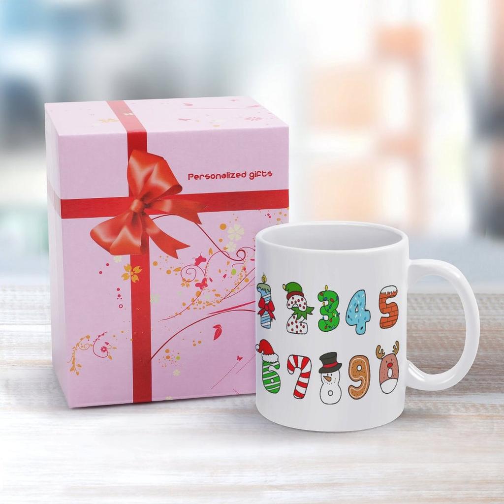 1 Stück 11oz Weiße Tasse mit doppelseitigem Druck Perfekt für Zuhause, Büro, Trinkzeit und eine ausgezeichnete Geschenkidee für Feiertage, Geburtstage und Veranstaltungen