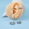 16G Surgical Steel Tapers Barbell Earrings Piercing Ear Hoop Cartilage Studs Lobe Helix Body Jewelry for Women Men-for Weddings
