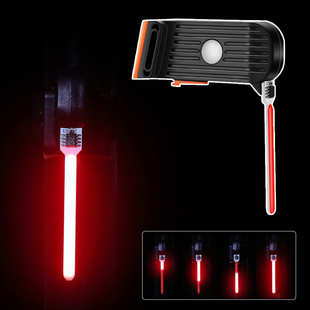 Bicycle Tail Light Type C Rechargeable Bicycle Rear Light Multi Light Modes Flash Indicator Lamp Creative for All Bicycles