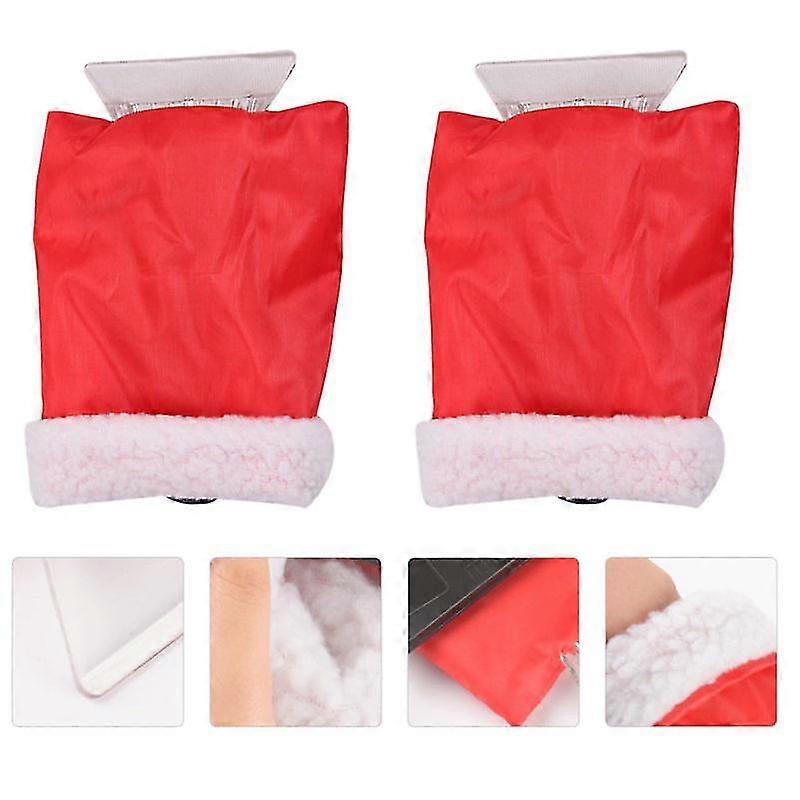 2pcs Glove Type Snow Removal Shovels Christmas Car Snow Cleaning Tools