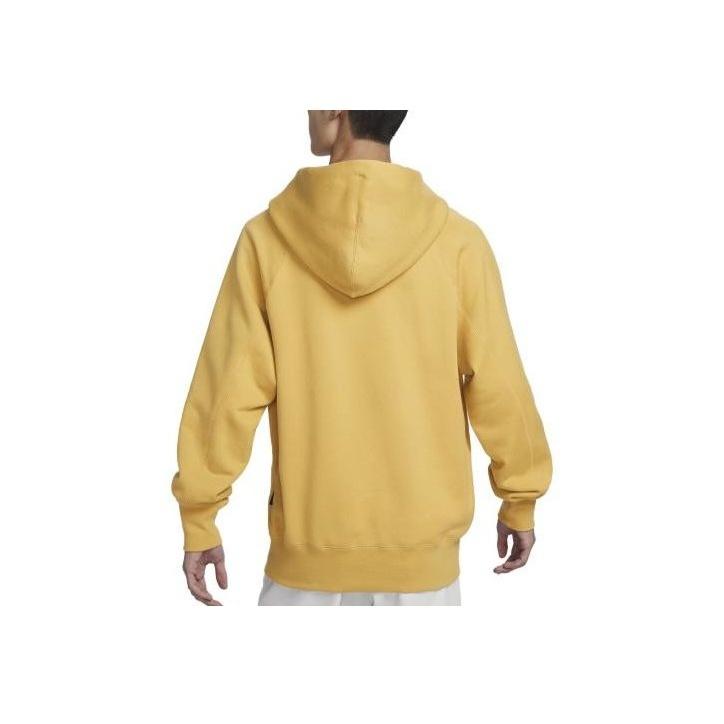 Nike Sportswear Air Graphic Print Hoodie Long Sleeve Sweatshirt Men Tops Wheat-Gold DV9778-725