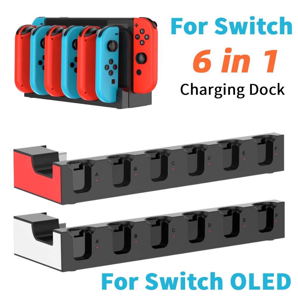 2025 Charging Dock for Switch Joy Con Controller Charger Stand Station Holder Charger Dock For Switch OLED Joy-Con Game Accessor