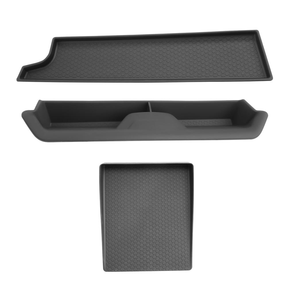SHAOHAO Console Tray Upper Storage Tray Lower Passenger Steering Wheel Storage Tray Rubber Mat for the New Suzuki Jimny Nomad 2025 This rubber