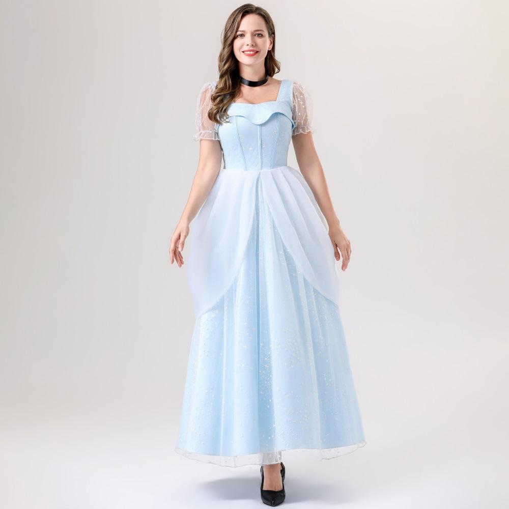 New Adult Ladies Fairy Tale Cinderella Princess Dress Cosplay Costume