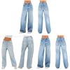 Classic High Waisted Wideleg Jeans For Women With Cotton Denim For Casual Streetwear