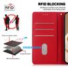Etui dla Motorola Moto G05 4G/E15 4G z blokadą RFID, wzór kotka, TPU+skóra PU, pokrowiec na telefon