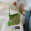 Retro Simple Soft Leather Underarm Bag Women's New Trendy Fashion Bucket Bag Casual Shoulder Bag