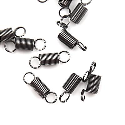 10 STK 15 mm rustfritt stål liten strekkfjær med krok for strekk DIY leketøy Qw