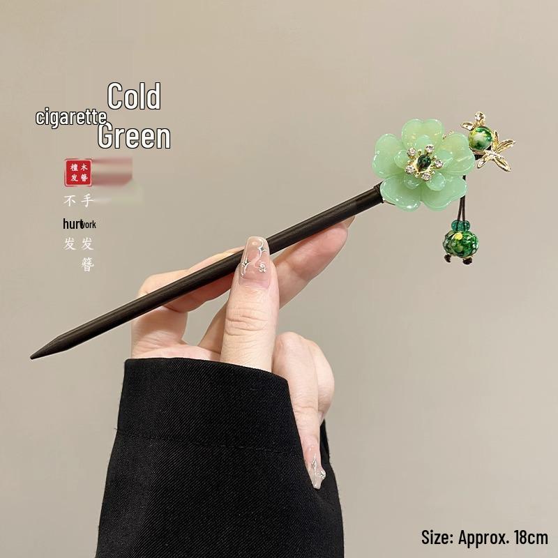 Ancient Chinese-Style Hanfu Hair Accessories: Elegant Updo Hairpins with Tassels for Women