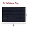 5V 5W/10W Portable Solar Panel Fast Charger Panel DIY Travelling Solar Panel Suitable for hiking, camping, etc.