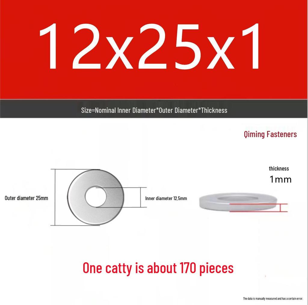 4.8 Grade Galvanized Iron Flat Washer M3-M40 Oversized Metal Screw Gasket Washer