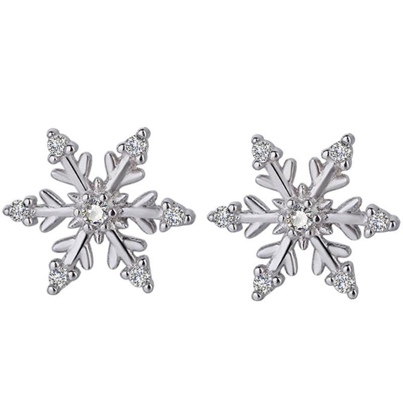 Minimalist Christmas Antler Stud Earrings For Women Small Delicate Fresh Temperament Versatile Cold Jewelry