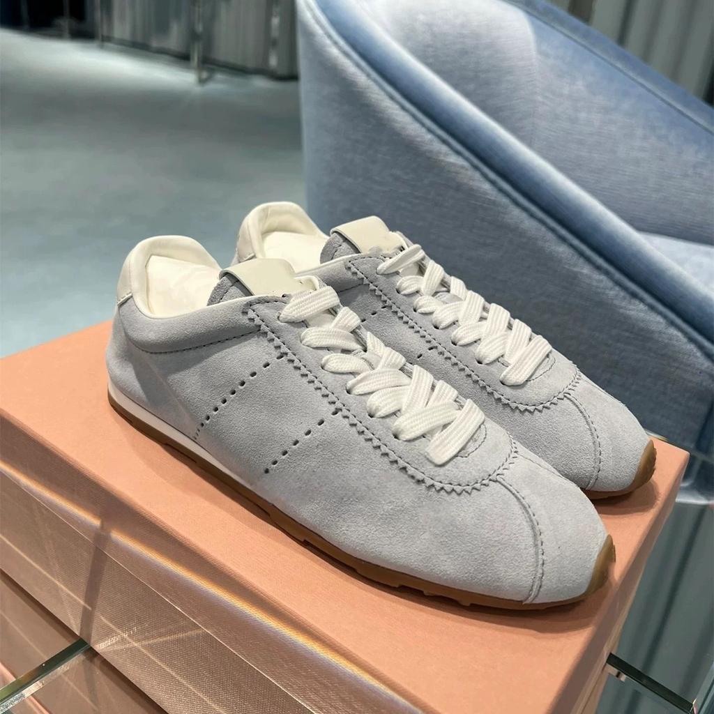 Schafsleder-Version~ Retro Schnürschuhe leichte Freizeitsportschuhe Forrest Gump Schuhe Damen 2025 neu vielseitig flachsohlige deutsche Trainingsschuhe