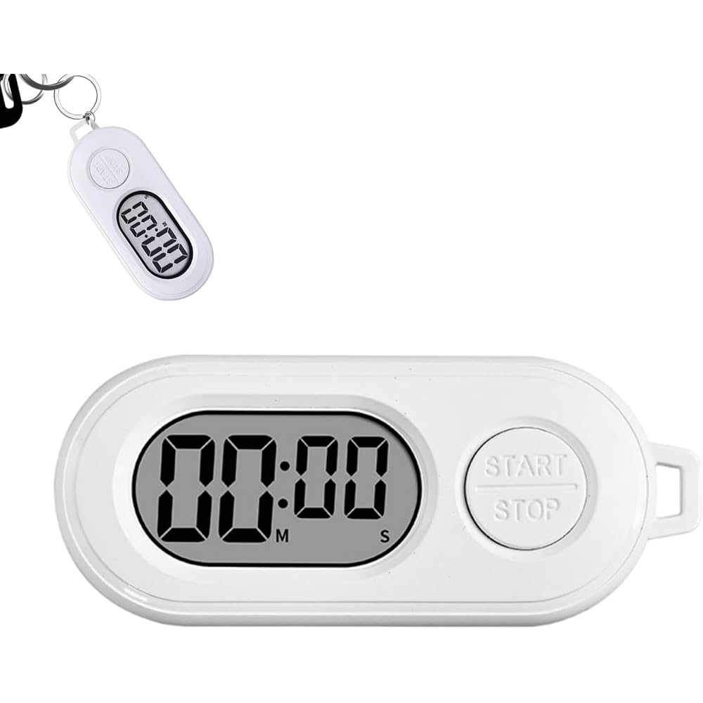BTTime Sports Timer Stopwatch, Small LCD Display, Large Screen, Waterproof, Portable Study Timer,...