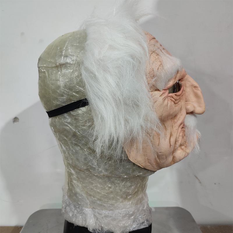 Masca latex bunic cu barbă albă