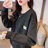 Autumn Waffle Sweater Women's Autumn Korean Style Loose Lazy Style Small Thin Top Jacket