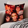 GirlGroup Kpop YYOUNG PPOSSE Cushion Cover Pillowcase Antidustmite Invisible Zipper Short Plush Sofa Cushion