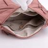 Leichte Nylon-Crossbody-Tasche mit mehreren Reißverschlussfächern, verstellbarer breiter Riemen, lässige Umhängetasche für Damen für den täglichen Gebrauch