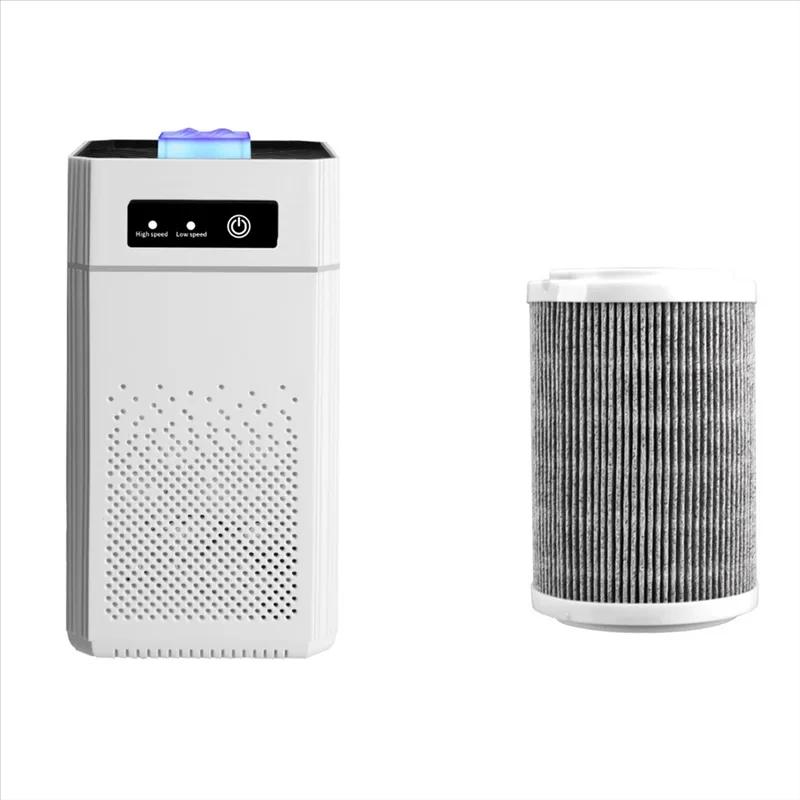 Air Purifier Portable Desktop Air Freshener Smoke Odor Generator Air Cleaner for Car Room Kitchen with Replaceable  Filter