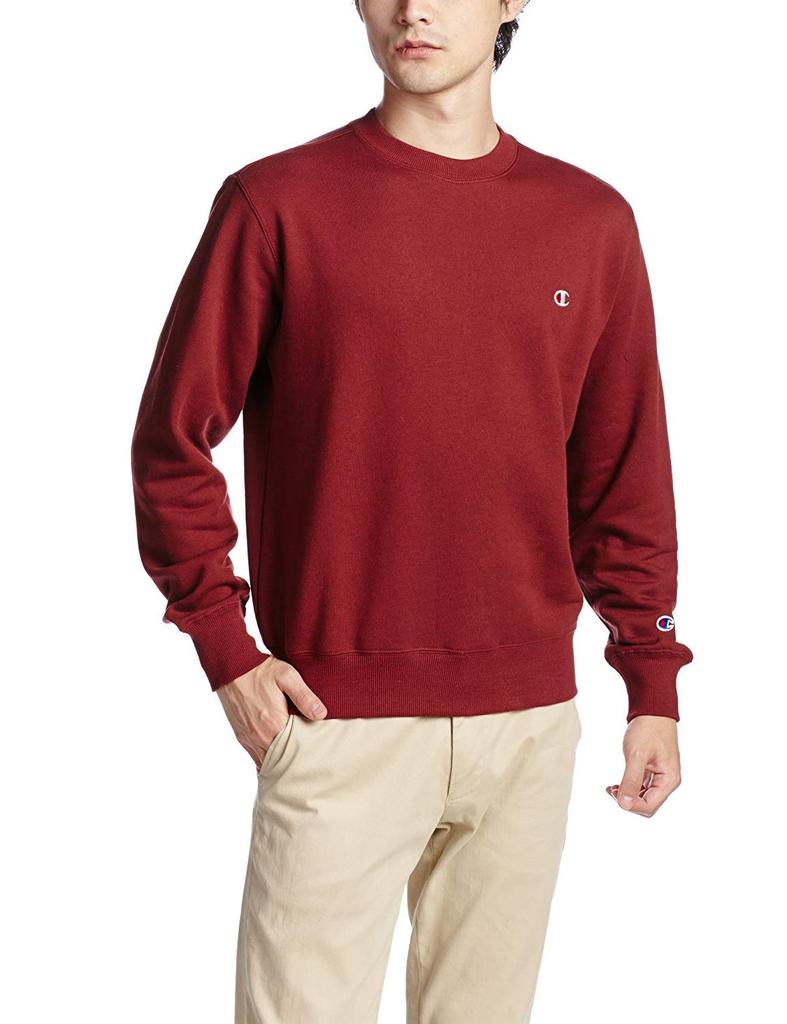 Old Model Sweatshirt Fleece Standard One Point Logo Maroon S [Champion] C3-C019 Men's