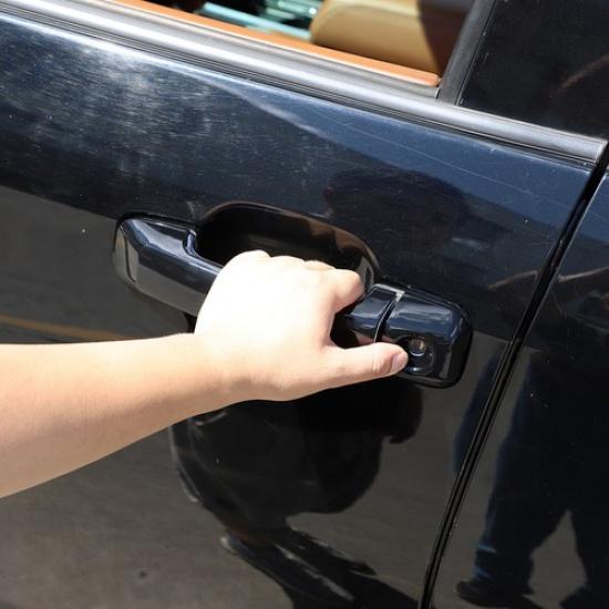 Gloss Piano Black Car Door Handle Trim Cover Set Fits Tundra Sequoia 2007-21