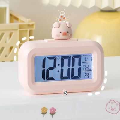 Mini LED Digital Alarm Clock Kawaii Animal Desktop Clocks Electronic Bedside Table Clocks Home Bedroom Decoration Despertador