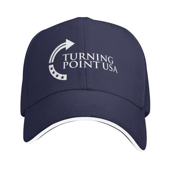 Turning Point USA Charlie Kirk Hat Unisex Adjustable Baseball Cap for Men Women Vintage