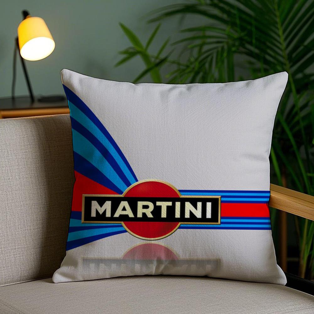 Car Cool M-Martinies Cushion Cover Plush Fabric Soft Double-Sided Printed Sofa Pillow Case Colorfast Home Decor Gift