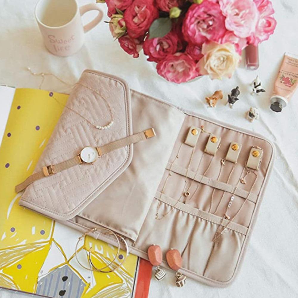 Earrings Container Travel Jewelry Storage Bag Necklace Organizer Clutch Bag  Mother's Day Gifts