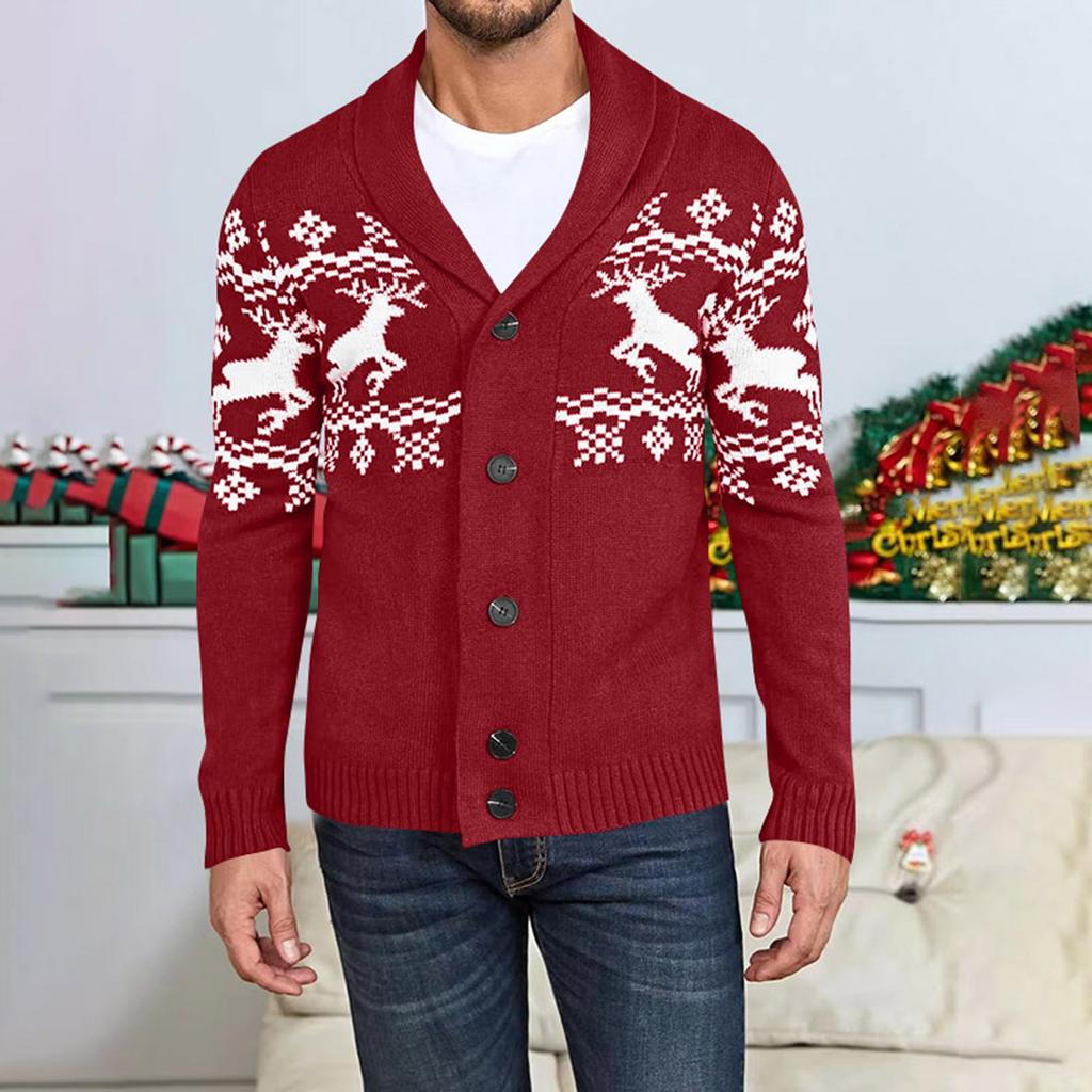 Men's Knitted Cardigan Sweater Jacket Men's Casual And Comfortable Knitted Top