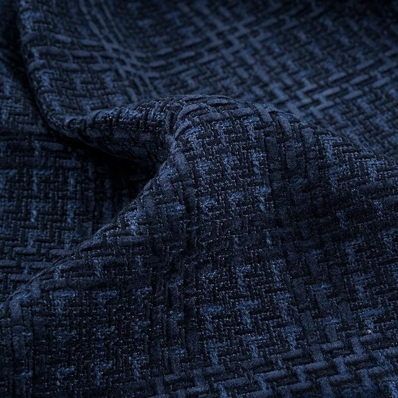 Woolen Tweed Plaid Chenille Fabric Woven Small Fragrant Fabric DIY Elegant Fashion Coat Skirt Designer
