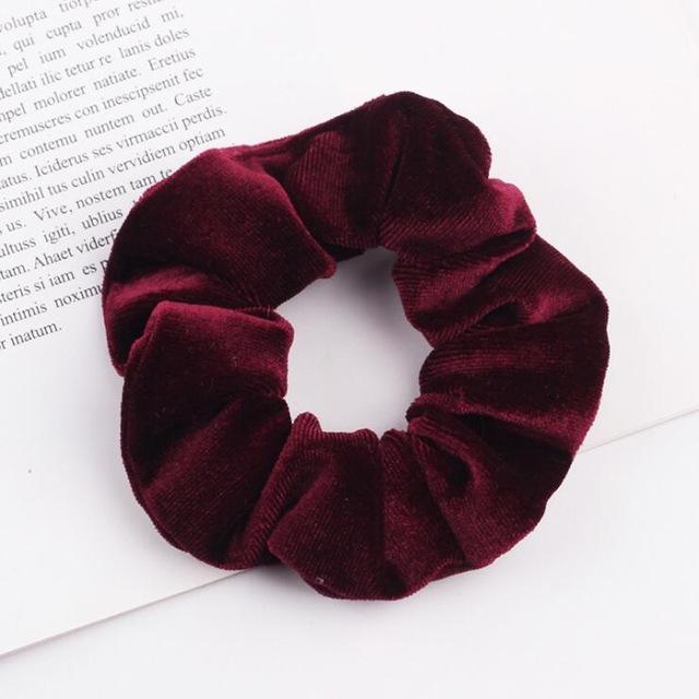 Classic All-match Velvet Scrunchies Women Girls Elastic Hair Rubber Bands Accessories Tie Hair Ring Rope Lady Headdress Headwear