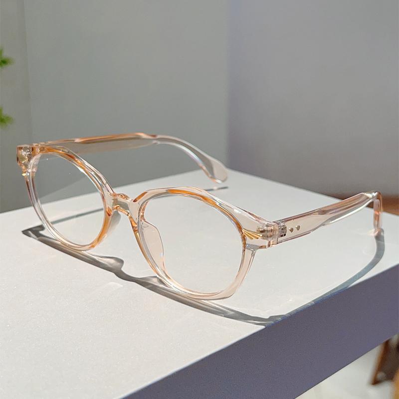 Fashion Round Optical Frames Women Stylish Vintage Candy Color Rim Non-prescription Eyeglasses New Trendy Design Glasses