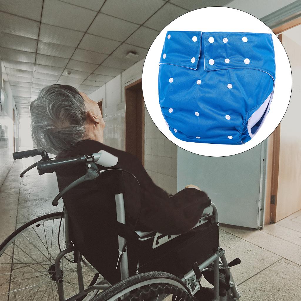 Adjustable Adult Cloth Diaper for Incontinence Washable Elastic Easy to Dry Leakfree Pants for Old People Disabled Odor Free