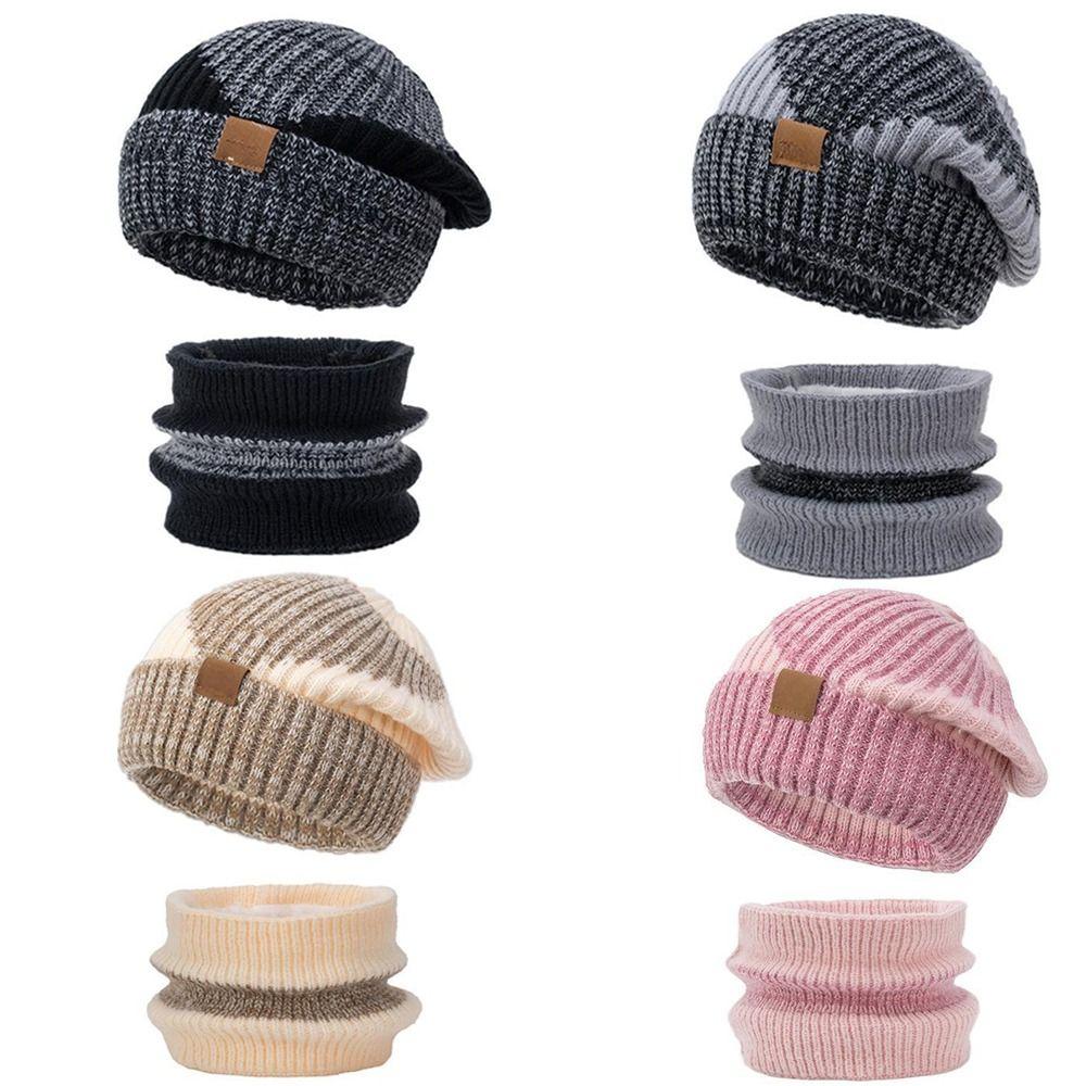 Windproof Winter Hat Scarf Set Soft Neck Warmer Fashion Ear Protection for Women