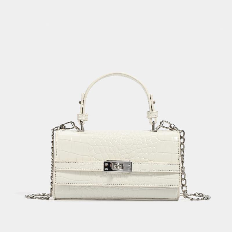 New Korean Style Niche Design Crocodile Embossed Bag Mini Handheld Shoulder Crossbody Bag for Women