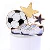Happy Birthday Cake Topper, Soccer Ball, Boy, 6-Piece Set