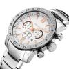 Megir Original Quarz Männer Uhr Edelstahl Business Handgelenk Uhren Uhr Männer Große Zifferblatt Wasserdicht Leucht Relogio Masculino