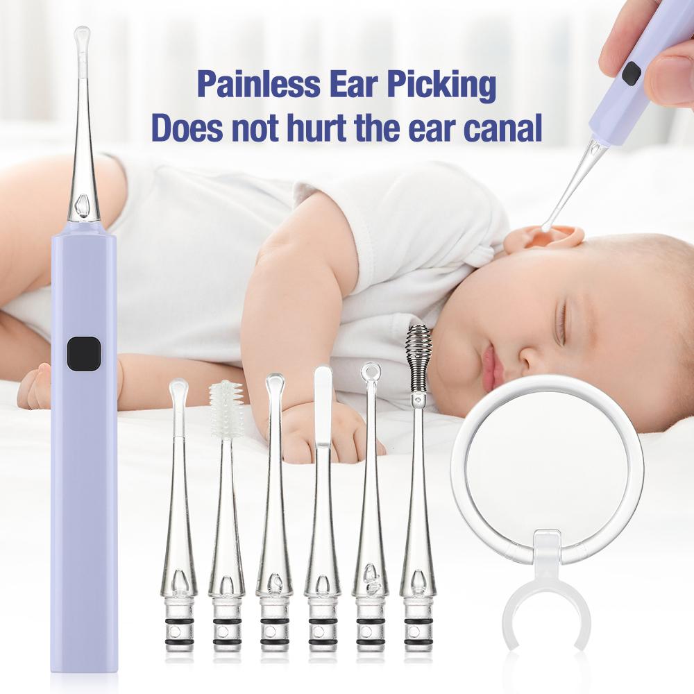 Durable And Safe 1 Set Baby Ear Cleaner Ear Wax Removal Tool Flashlight Earpick Ear Cleaning Earwax Remover Luminous Ear Curette Light Spoon