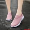 Summer Fashion Lightweight Sock Casual Shoes Women Breathable Flying Weave Baskets Sneakers Ladies Slip-on Non-slip Jogging Shoe