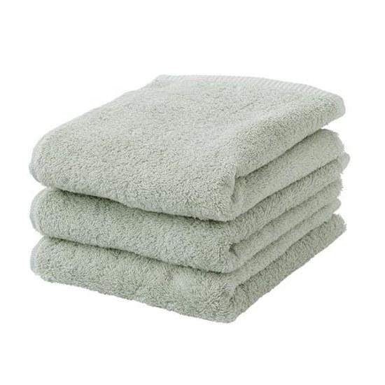 Nishikawa Face Towel 3-Piece Set Comforting My Life 100 Cotton Airy Texture Plush Volume Absorbent Low Pilling Vacuum Compressed Pack Compact Delivery