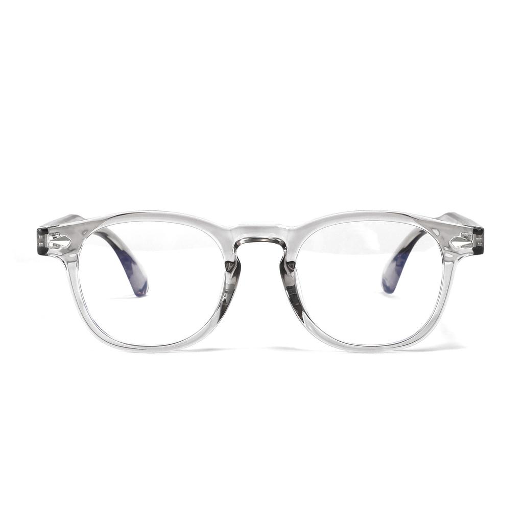 Glasses Flat Mirrors Men'S Rivets College Style Plain Mirrors Women